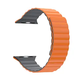 Ремінець ArmorStandart MagLink для Apple Watch 49/46/45/44/42 (Series 1-3) Orange Grey (ARM86934)