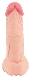 Насадка+мастурбатор Nature Skin 2in1 Extension+Masturbator (+8 см) - мініатюра 6