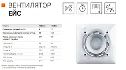 Малошумний вентилятор Vents 100 Ейс Л - мініатюра 2