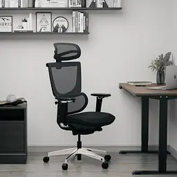 Крісло Mealux S8 Air Fabric Black ( HF-S8P F/B)  - мініатюра 5
