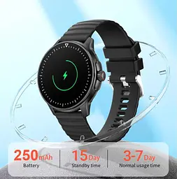 Смарт-годинник Senbono ZW45 Black (8686532b) - мініатюра 2