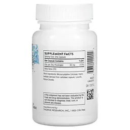 Піколінат цинку Thorne Zinc Picolinate 30 mg, 60 вегакапсул - мініатюра 2