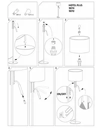 Торшер Nowodvorski 9072 Hotel plus - мініатюра 3