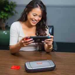 Чохол Vinyl Deluxe Travel Case (Titanium) (Nintendo Switch, Switch Lite, Switch OLED model) - мініатюра 6