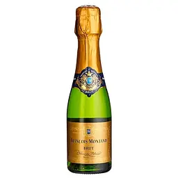 Набір ігристе вино Francois Montand Brut Blanc de Blancs біле брют 0.75 л + ігристе вино Francois Montand Brut Blanc de Blancs біле брют 0.2 л - мініатюра 3