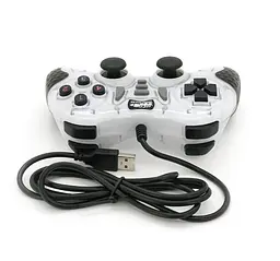 Геймпад джойстик Microkingdom 8700 DoubleShock USB White - мініатюра 2