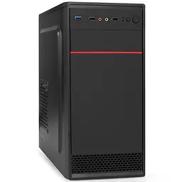 Корпус Casecom GN-1714 450W-120mm USB 3.0 mATX Black - мініатюра 2