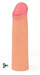 Насадка на член - Revolutionary Silicone Nature Extender Add 2" Flesh - мініатюра 4