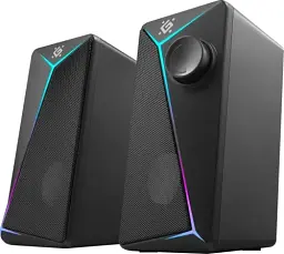 Акустична система 2.0 Defender J5, Black, 6 Вт, 3.5 мм, LED підсвічування, живлення від USB, 1 м (65965) - мініатюра 2
