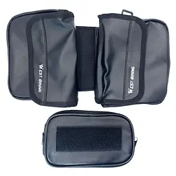 Велосумка на раму West Biking YP0707322 1,4 л для смартфона 7.2" 18х15х14 см чорний (G0001974) - мініатюра 7