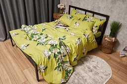 Комплект постільної білизни Moon&Star Бязь Gold Люкс Wisteria полуторний євро 160х220 наволочки 4х50х70 - мініатюра 7