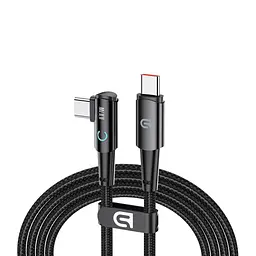 Кабель ArmorStandart AT-C1D USB Type-C to 90-degree USB Type-C 100W 1,2m Black (ARM75870)