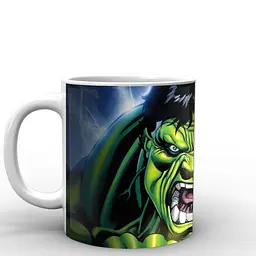 Кухоль GeekLand Халк Hulk фан арт HU.02.038 330 мл білий - мініатюра 2