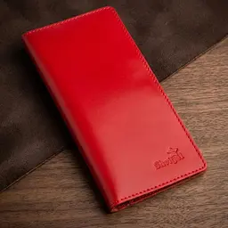 Вертикальне портмоне SHVIGEL 13990 червоний