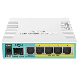 Маршрутизатор Mikrotik hEX PoE (RB960PGS) - мініатюра 2