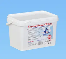 Універсальний безфосфатний пральний порошок, 2 кг., 64 прання Crystal Power White - мініатюра 1