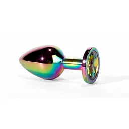 Анальна пробка X-Men Secret Shine Rainbow, 9,5 см (мульті) - мініатюра 3