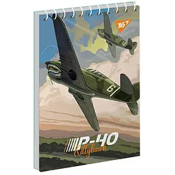 Зошит для записів Yes Planes А6 80 аркушів клітинка 6 шт. (151956) - мініатюра 3