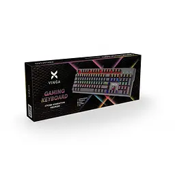 Клавіатура Vinga KBGM160 LED Outemu Blue USB Black (KBGM160 Black) - мініатюра 6