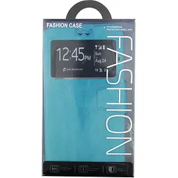 Чохол-книжка Toto Book Silicone Slide Universal Cover With Window 4.8"-5.3" Light Blue - мініатюра 2