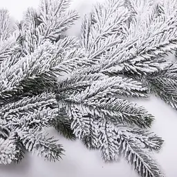 Штучна хвойна гірлянда LUGI 1 м засніжена, новорічна гірлянда лита реалістична засніжена Преміум TD-BRNCHSN1 - мініатюра 3