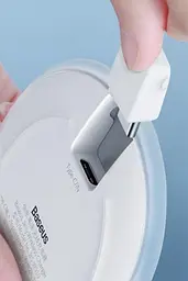 Бездротовий зарядний пристрій Baseus Jelly Wireless charger 15 W WXGD-02 White - мініатюра 3