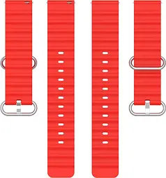 Універсальний ремінець для смарт-годинників Ocean Band 22mm Red [84735] - мініатюра 3