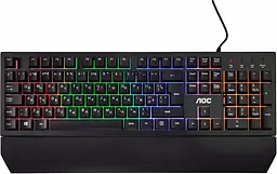 Клавіатура ігрова мембранно-механічна AOC GK200 Gaming RGB райдужна підсвітка (GK200D32R)