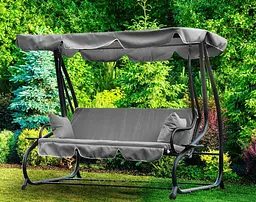 Садова гойдалка GardenLine Venera 210x120x170 см. Grey - мініатюра 6