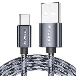Зарядний кабель Tiger ESSAGER USB Type-C 3A 2метра