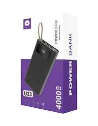 Зовнішній акумулятор 40000mAh WUW U33 з LED-дисплеєм Power bank - мініатюра 4