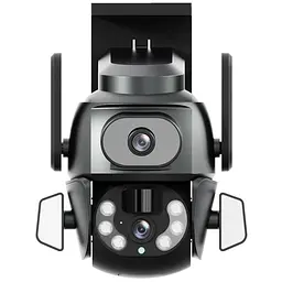 IP PTZ-відеокамера з WiFi 4Mp (2*2Mp) Light Vision VLC-9692WI10ZL f=4+8mm, ІЧ+LED-підсвічування, з мікрофоном (75-00205)