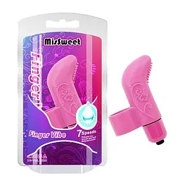 Вібратор Missweet Finger Vibe 7.4 см рожевий - мініатюра 4