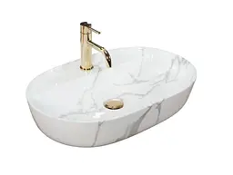 Умивальник Rea Aura 61x41 marmo shiny (REA-U8003), Глянцева