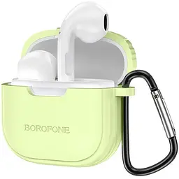 Бездротові TWS навушники Borofone BW29 Case Lemon Green