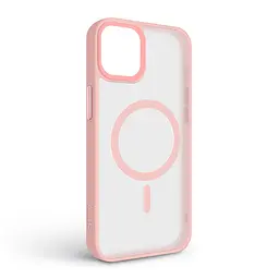 Чехол для Apple iPhone 15 Plus, Uniq MagCase, розовый, противоударный, панель-накладка с MagSafe, ударопрочный TPU+PC, с магнитом MagSafe, поддержка полноценной беспроводной зарядки, ArmorStandart (ARM75290) - мініатюра 2
