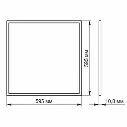 LED панель Videx Art 40W 4100K матова (VL-P404W) - мініатюра 5