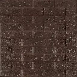 3D панель Sticker Wall самоклеюча цегла Чорний шоколад 700x770x3мм 018-3 SW-00000543