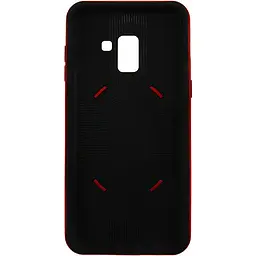 Чохол-накладка iPaky 360° Free Rotation Ring Holder case Samsung Galaxy A8 Plus A730F Red - мініатюра 3