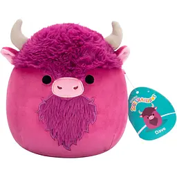 М'яка іграшка Squishmallows Бізон Дейв 19 см рожева (SQCR06608) - мініатюра 6