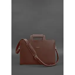 Сумка для ноутбука та документів BlankNote Жіноча шкіряна 15 Burgundy (BN-BAG-36-vin) - мініатюра 5