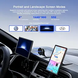 Бездротова автомагнітола Avylet 8" з Apple CarPlay, Android Auto, GPS і камерою - мініатюра 5