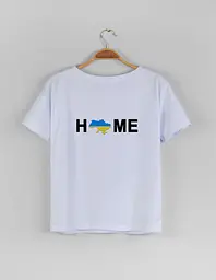 Біла жіноча футболка "HOME" XL