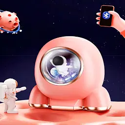 Портативна акустика DK MC-009 + 1 мікрофон Pink [115809] - мініатюра 4
