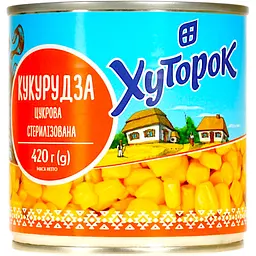 Кукурудза Хуторок цукрова 420 г