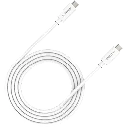 Кабель USB Type-C Canyon Type-C to Type-C 2m Білий (CNS-USBC42W)