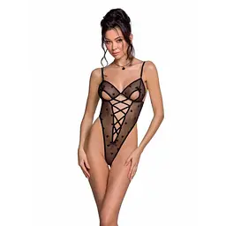 Еротичний боді з малюнком Passion LOVELIA BODY XXL/XXXL, black