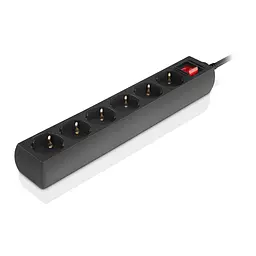 Мережевий фільтр живлення REAL-EL RS-6 Protect M 3m, black (EL122300034) - мініатюра 6