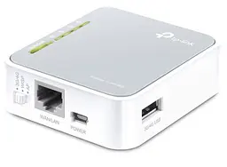 Роутер TP-Link TL-MR3020 Wi-Fi 802.11n до 150 Mb/s 1x10/100 Mb/s RJ45 10/100Mb/s - мініатюра 2