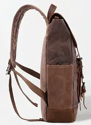 Рюкзак дорожній текстильний 20057 Vintage коричневий - мініатюра 8